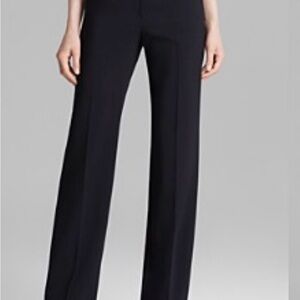 Armani Collezioni Black Wide-Leg Trousers